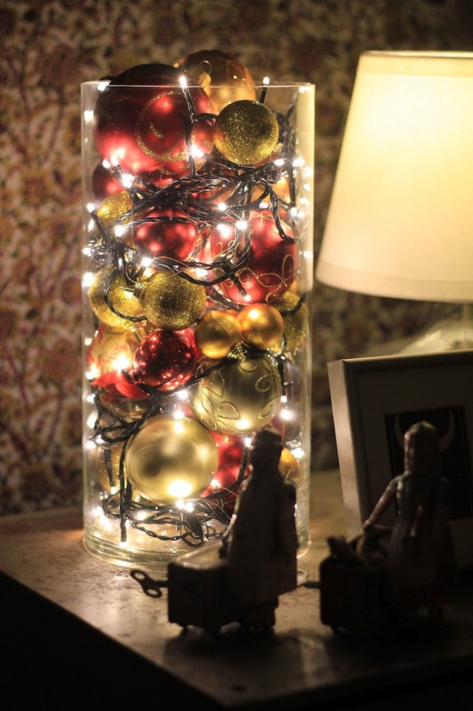 Ornaments & Lights in a Jar