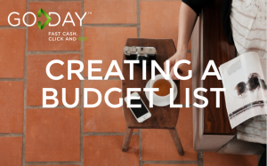 Creating A Budget List