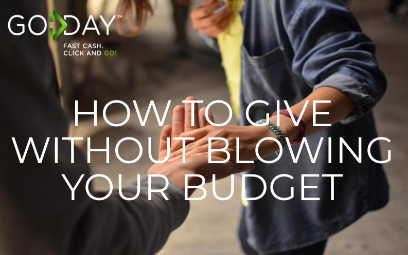 give to charity without blowing budget
