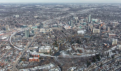 kitchener payday loans aerial shot of city